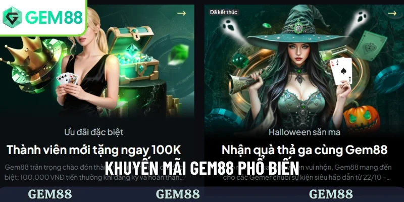 Cập nhật khuyến mãi GEM88 mới nhất