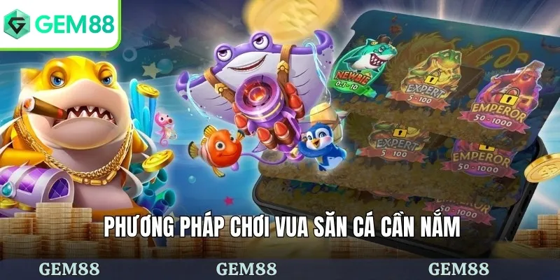 Vua Săn Cá - Cơ Hội Thoải Mái Săn Bắn Đại Dương Rộng Lớn 3 Phương pháp chơi vua săn cá cần nắm